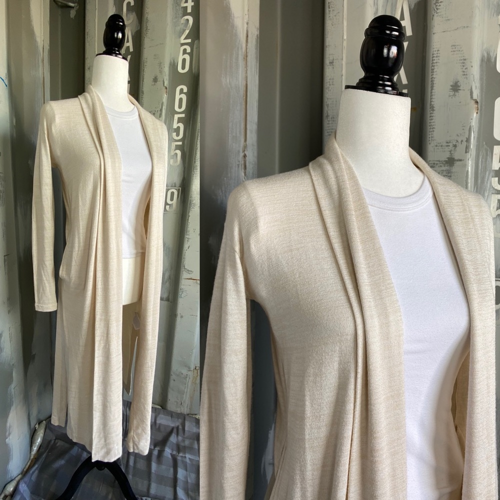 Banana Republic Luxespun Long Open Cardigan XXS